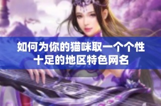 如何为你的猫咪取一个个性十足的地区特色网名