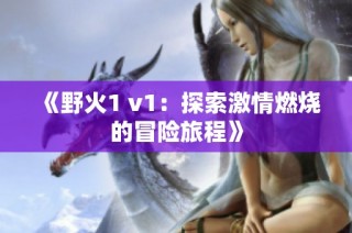 《野火1 v1：探索激情燃烧的冒险旅程》