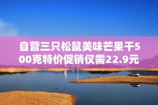 自营三只松鼠美味芒果干500克特价促销仅需22.9元