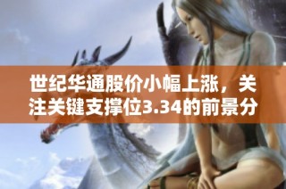 世纪华通股价小幅上涨，关注关键支撑位3.34的前景分析