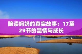 陪读妈妈的真实故事：17至29节的温情与成长