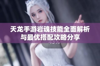 天龙手游岩魂技能全面解析与最优搭配攻略分享