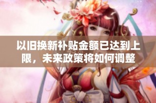 以旧换新补贴金额已达到上限，未来政策将如何调整