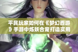 平民玩家如何在《梦幻西游》手游中炼妖合宠打造实用天兵