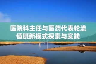 医院科主任与医药代表轮流值班新模式探索与实践