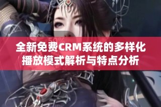 全新免费CRM系统的多样化播放模式解析与特点分析