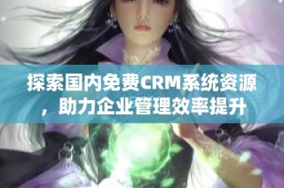 探索国内免费CRM系统资源，助力企业管理效率提升