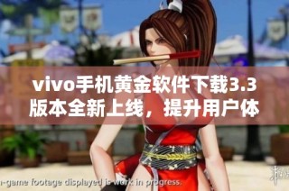 vivo手机黄金软件下载3.3版本全新上线，提升用户体验