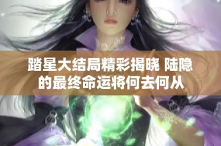 踏星大结局精彩揭晓 陆隐的最终命运将何去何从