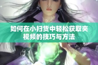 如何在小扫货中轻松获取夹视频的技巧与方法