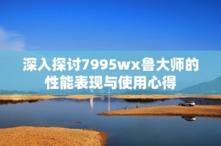 深入探讨7995wx鲁大师的性能表现与使用心得