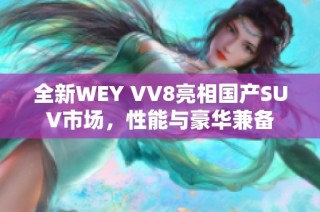 全新WEY VV8亮相国产SUV市场，性能与豪华兼备