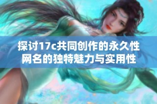 探讨17c共同创作的永久性网名的独特魅力与实用性