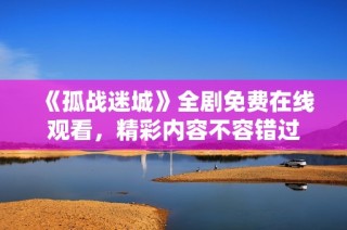 《孤战迷城》全剧免费在线观看，精彩内容不容错过