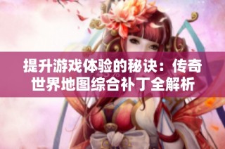 提升游戏体验的秘诀：传奇世界地图综合补丁全解析