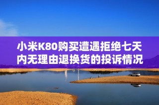 小米K80购买遭遇拒绝七天内无理由退换货的投诉情况分析与应对建议