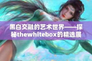 黑白交融的艺术世界——探秘thewhitebox的精选展览