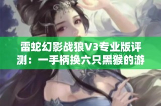 雷蛇幻影战狼V3专业版评测：一手柄换六只黑猴的游戏体验揭秘