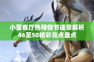 小莹客厅热辣情节逐章解析46至50精彩亮点盘点