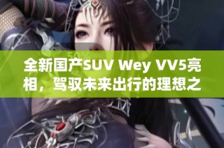 全新国产SUV Wey VV5亮相，驾驭未来出行的理想之选