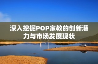 深入挖掘POP家教的创新潜力与市场发展现状