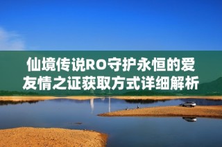 仙境传说RO守护永恒的爱友情之证获取方式详细解析与图示分享