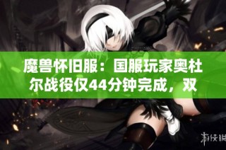 魔兽怀旧服：国服玩家奥杜尔战役仅44分钟完成，双奶一坦组合奏效