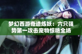 梦幻西游奇迹炼妖：六只强势第一攻击宠物惊艳全场