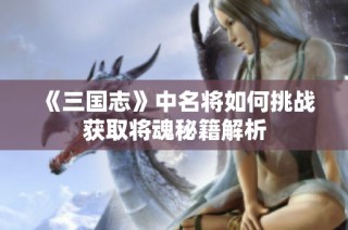 《三国志》中名将如何挑战获取将魂秘籍解析