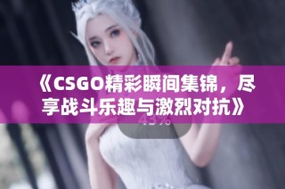 《CSGO精彩瞬间集锦，尽享战斗乐趣与激烈对抗》