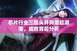 芯片行业三巨头并购潮起潮落，成败背后分析