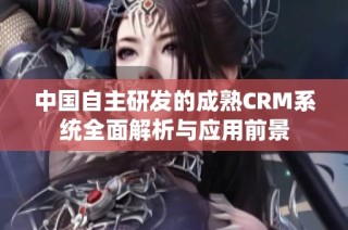 中国自主研发的成熟CRM系统全面解析与应用前景