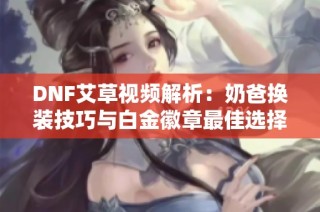 DNF艾草视频解析：奶爸换装技巧与白金徽章最佳选择探讨