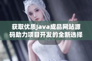 获取优质Java成品网站源码助力项目开发的全新选择