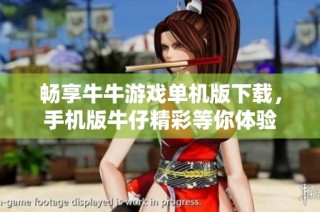 畅享牛牛游戏单机版下载，手机版牛仔精彩等你体验