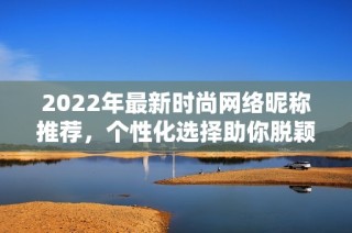 2022年最新时尚网络昵称推荐，个性化选择助你脱颖而出