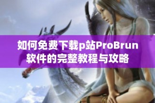 如何免费下载p站ProBrun软件的完整教程与攻略