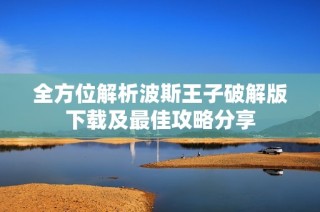 全方位解析波斯王子破解版下载及最佳攻略分享