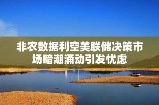 非农数据利空美联储决策市场暗潮涌动引发忧虑