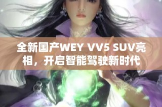 全新国产WEY VV5 SUV亮相，开启智能驾驶新时代