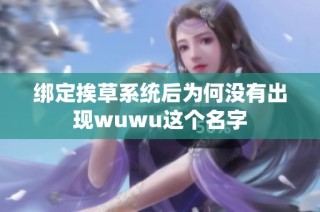 绑定挨草系统后为何没有出现wuwu这个名字