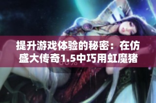 提升游戏体验的秘密：在仿盛大传奇1.5中巧用虹魔猪卫攻略