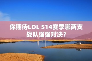 你期待LOL S14赛季哪两支战队强强对决？