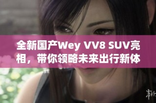 全新国产Wey VV8 SUV亮相，带你领略未来出行新体验