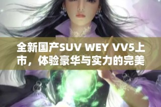 全新国产SUV WEY VV5上市，体验豪华与实力的完美结合