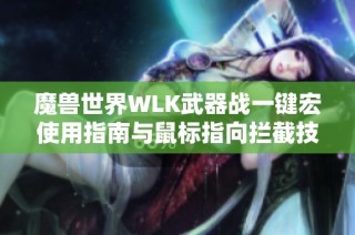 魔兽世界WLK武器战一键宏使用指南与鼠标指向拦截技巧解析