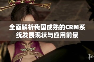 全面解析我国成熟的CRM系统发展现状与应用前景