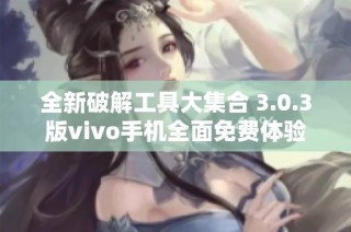 全新破解工具大集合 3.0.3版vivo手机全面免费体验