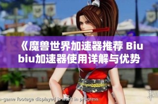 《魔兽世界加速器推荐 Biubiu加速器使用详解与优势分析》