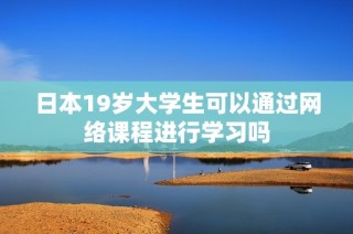 日本19岁大学生可以通过网络课程进行学习吗